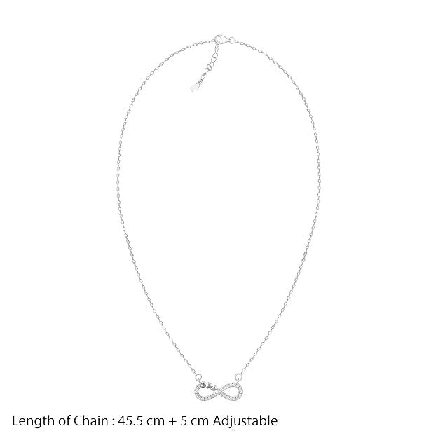 Silver Infinity Heart Necklace |Gifts for Girlfriend, Gifts for Women & Girls| With Certificate of Authenticity and 925 Stamp | 6 Month Warranty