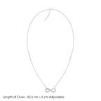 Silver Infinity Heart Necklace |Gifts for Girlfriend, Gifts for Women & Girls| With Certificate of Authenticity and 925 Stamp | 6 Month Warranty