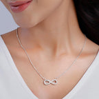 Silver Infinity Heart Necklace |Gifts for Girlfriend, Gifts for Women & Girls| With Certificate of Authenticity and 925 Stamp | 6 Month Warranty