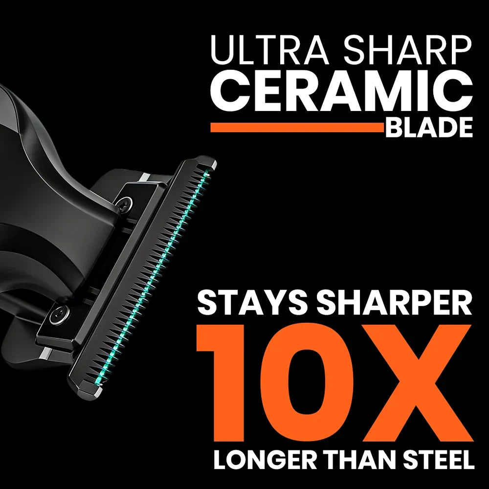 Premium Hair &amp; Beard Trimmer – TR403 | 120-Min Runtime | Type-C Fast Charging | 3 Guide Combs