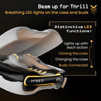 GOBOULT Astra Truly Wireless in Ear Earbuds with 48H Playtime, Built-in App Support, 45ms Low Latency Gaming, 4 Mics ENC, Breathing LEDs,13mm Bass Drivers, TWS Ear Buds (White Opal)