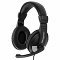 Cheapozone ZEB-200HM Wired On-Ear Headphones with Mic | Dual 3.5mm Connector | Adjustable Headband | PC & Laptop Compatible