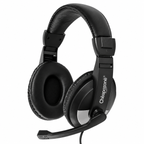 Cheapozone ZEB-200HM Wired On-Ear Headphones with Mic | Dual 3.5mm Connector | Adjustable Headband | PC & Laptop Compatible