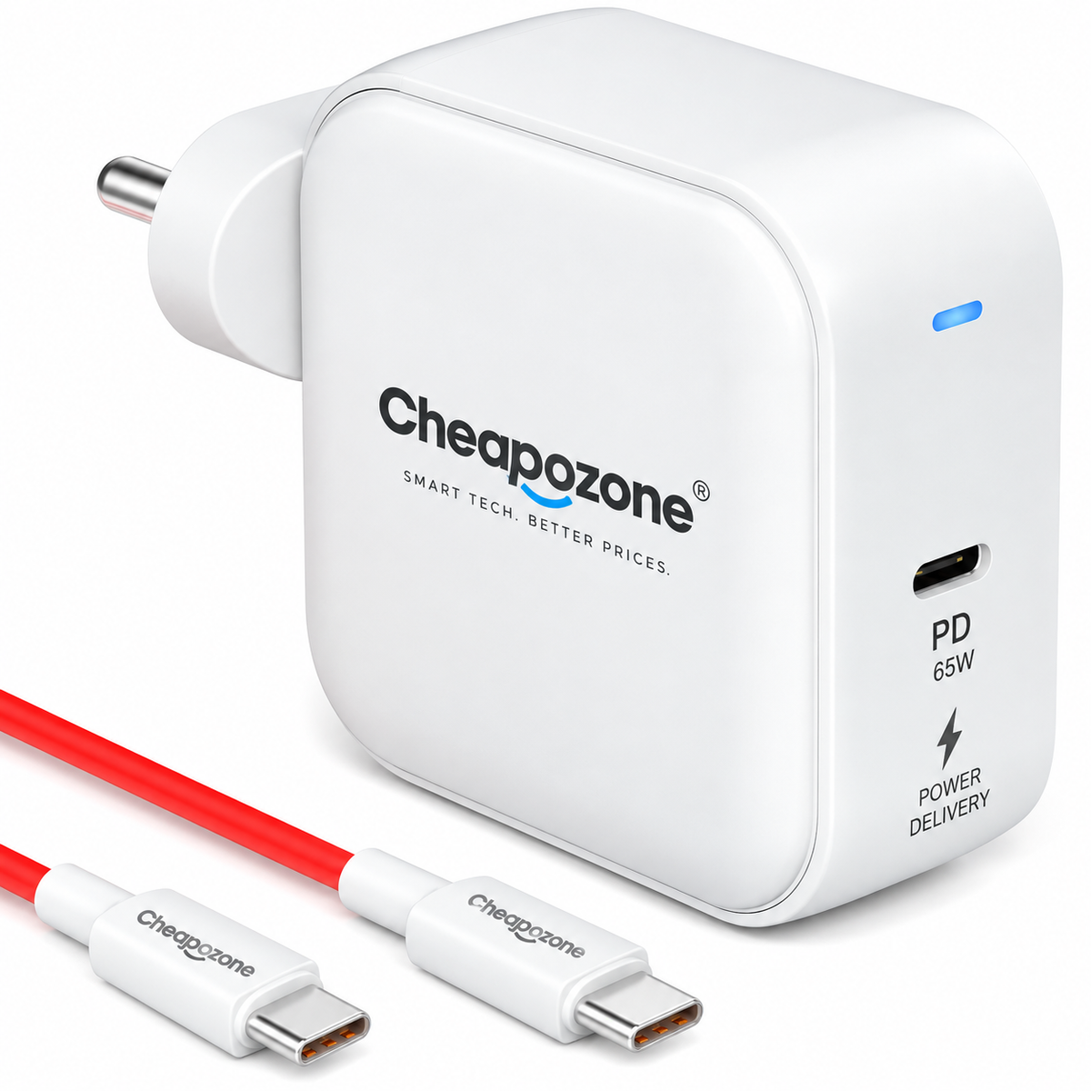 Cheapozone 65W Type-C PD GaN Fast Charger + Type-C to Type-C Cable