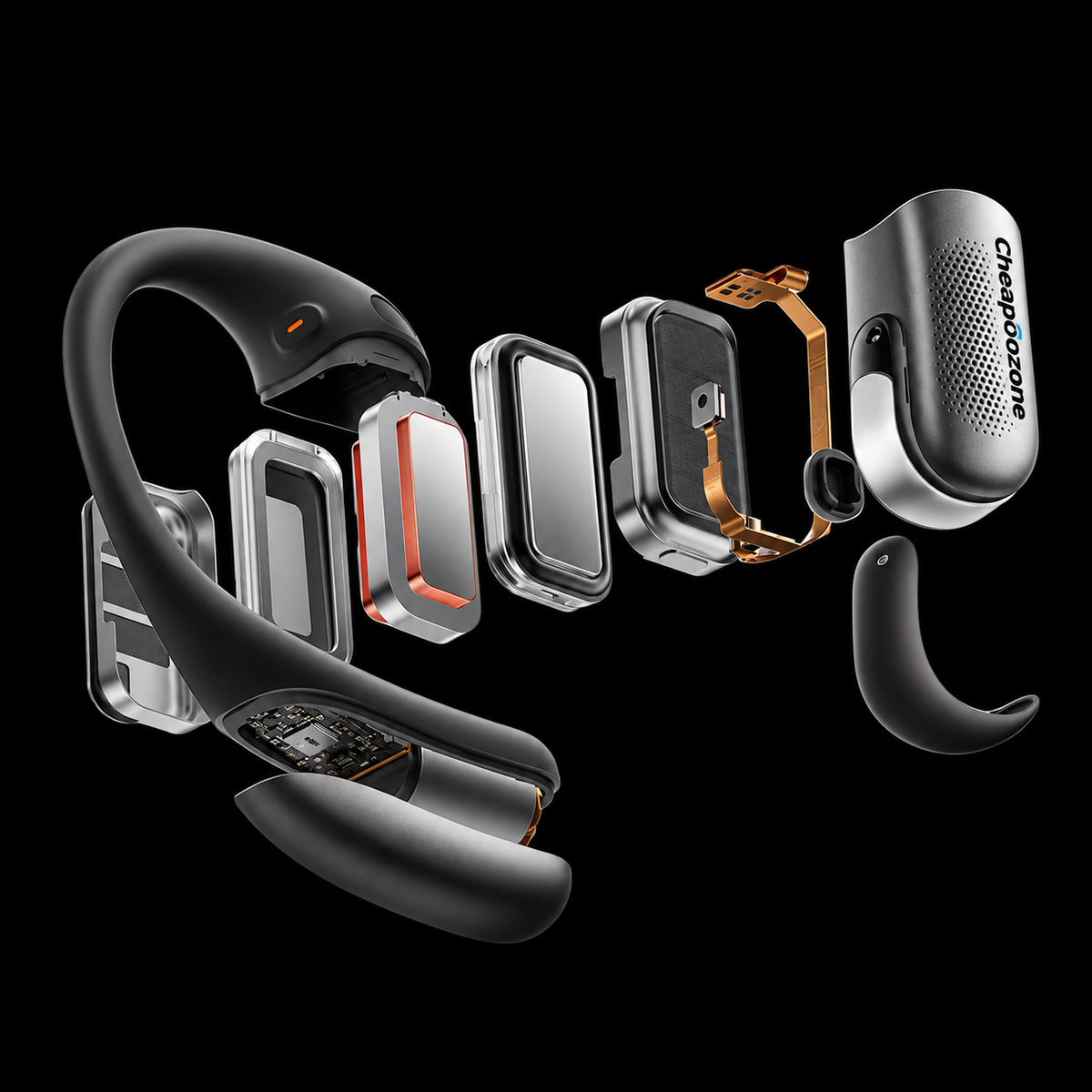 Cheapozone Open-Ear Wireless Earbuds | OpenFit Pro Style | Premium Bluetooth Earbuds with Comfortable Ear-Hook Design