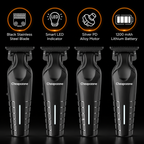 Premium Hair &amp; Beard Trimmer – TR403 | 120-Min Runtime | Type-C Fast Charging | 3 Guide Combs