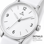 ASTRA Premium White Analog Watch for Men & Women – Stylish Minimalist Design