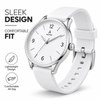ASTRA Premium White Analog Watch for Men & Women – Stylish Minimalist Design