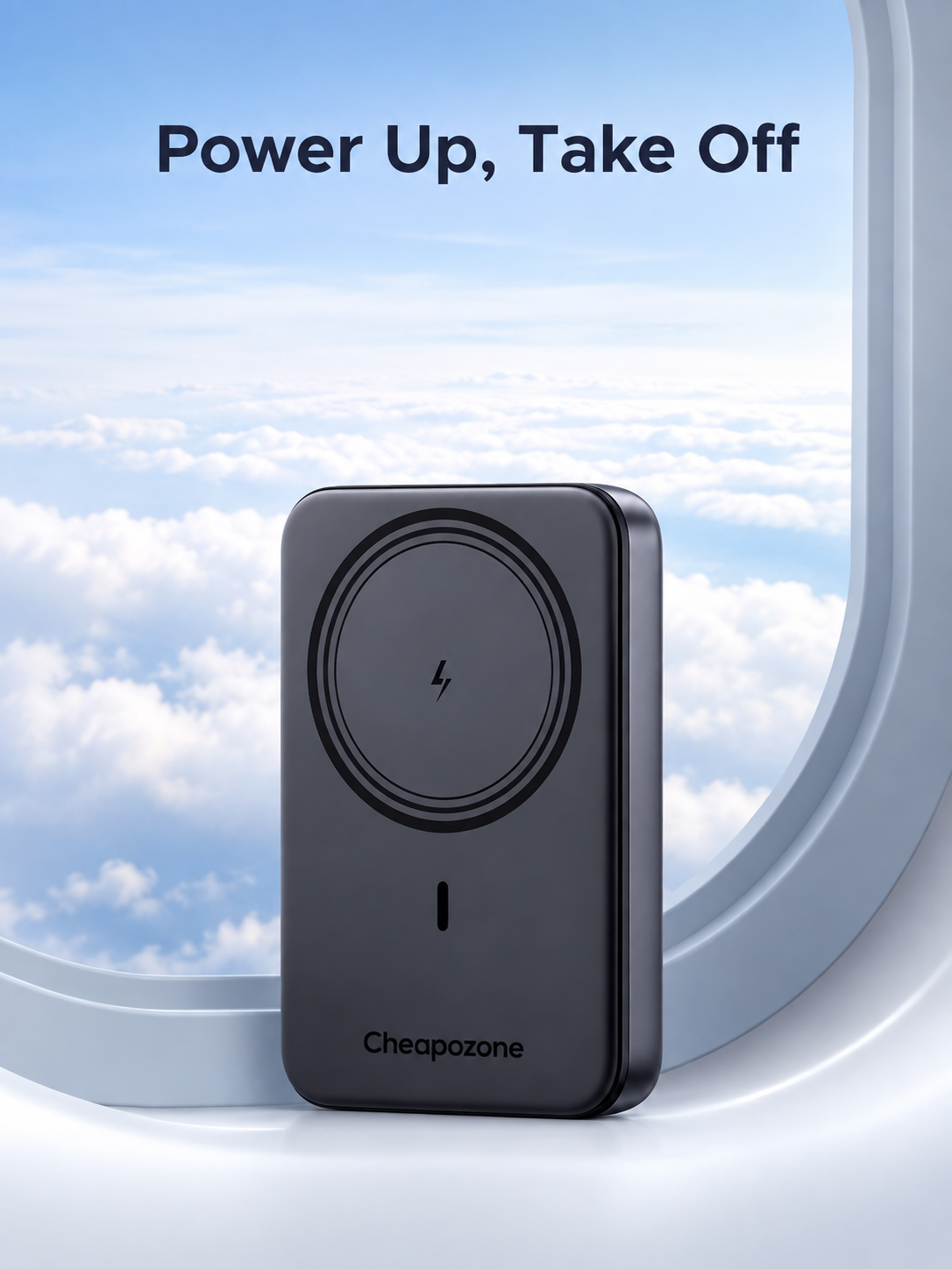 Cheapozone 10,000mAh Magnetic Power Bank – 20W PD| Your All-Day Charging Companion |