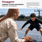Cheapozone ProClip Open-Ear Earbuds | 52H Playback, Cloud Fit & Smart Sound