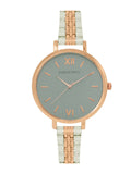 Elegant Rose Gold & Silver Grey Dial Analog Watch for Women