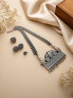 Traditional Oxidized Silver Navratri Jewellery Set